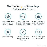 StarTech.com 1U Fixed Server Rack Mount Shelf - 10in Deep Steel Universal Cantilever Tray for 19