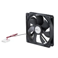 StarTech.com 120x25mm Dual Ball Bearing Computer Case Fan w/ LP4 Connector, Fan, 12 cm, 2000 RPM, 30 dB, 72.94 cfm, Black