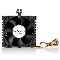 StarTech.com 65x60x45mm Socket 7/370 CPU Cooler Fan w/ Heatsink & TX3 connector, Cooler, 5.8 cm, 4000 RPM, 31 dB, 20.2 cfm, Black
