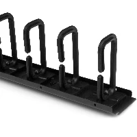 StarTech.com Vertical Cable Organizer with D-Ring Hooks - 0U - 2.8ft., Cable management panel, Black, Steel, 20U, 863.6 mm, 50 mm