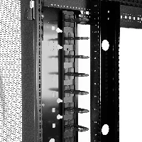 StarTech.com Vertical Cable Organizer with D-Ring Hooks - 0U - 2.8ft., Cable management panel, Black, Steel, 20U, 863.6 mm, 50 mm