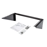 StarTech.com Vertical Wall-Mount Server Rack - Solid Steel - 6U, Wall mounted rack, 6U, 90.7 kg, 1.3 kg, Black