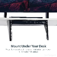 StarTech.com Vertical Wall-Mount Server Rack - Solid Steel - 6U, Wall mounted rack, 6U, 90.7 kg, 1.3 kg, Black