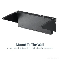 StarTech.com Vertical Wall-Mount Server Rack - Solid Steel - 6U, Wall mounted rack, 6U, 90.7 kg, 1.3 kg, Black
