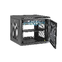 StarTech.com 9U Wall-Mount Server Rack Cabinet - Up to 19 in. Deep, Wall mounted rack, 9U, 90 kg, Cable management, 21 kg, Black