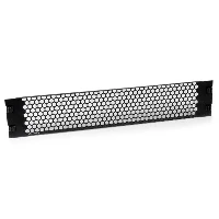 StarTech.com 2U Tool-Less Vented Blank Rack Panel, Vented blank panel, Black, Steel, 2U, CE, TAA, REACH, 308.9 g