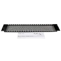 StarTech.com 2U Tool-Less Vented Blank Rack Panel, Vented blank panel, Black, Steel, 2U, CE, TAA, REACH, 308.9 g