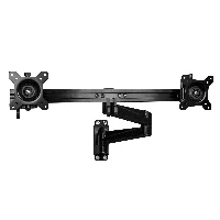 StarTech.com Wall Mount Dual Monitor Arm  Articulating Ergonomic VESA Wall Mount for 2x 24