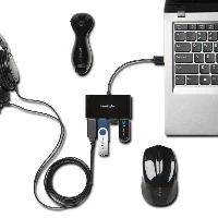 Kensington USB 2.0 4-Port Hub, USB 2.0, USB 2.0, 480 Mbit/s, Black, Windows XP or above macOS 10.6 or above, 1 pc(s)