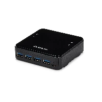 StarTech.com 4 to 4 USB 3.0 Peripheral Sharing Switch, 5 Gbit/s, Micro-USB Type-B, Black, Plastic, CE, FCC, REACH, 0 - 40 C
