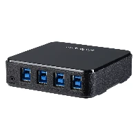 StarTech.com 4 to 4 USB 3.0 Peripheral Sharing Switch, 5 Gbit/s, Micro-USB Type-B, Black, Plastic, CE, FCC, REACH, 0 - 40 C
