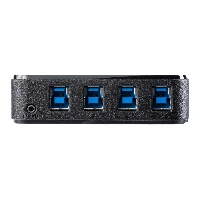StarTech.com 4 to 4 USB 3.0 Peripheral Sharing Switch, 5 Gbit/s, Micro-USB Type-B, Black, Plastic, CE, FCC, REACH, 0 - 40 C
