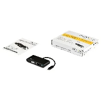 StarTech.com USB C Multiport Adapter - Mini USB-C Dock w/ Single Monitor VGA 1080p Video - 60W Power Delivery Passthrough - USB 3.1 Gen 1 Type-A 5Gbps, Gigabit Ethernet - Docking Station, Wired, USB 3.2 Gen 1 (3.1 Gen 1) Type-C, 60 W, 10,100,1000 Mbit/s, IEEE 802.3, IEEE 802.3ab, IEEE 802.3u, Black