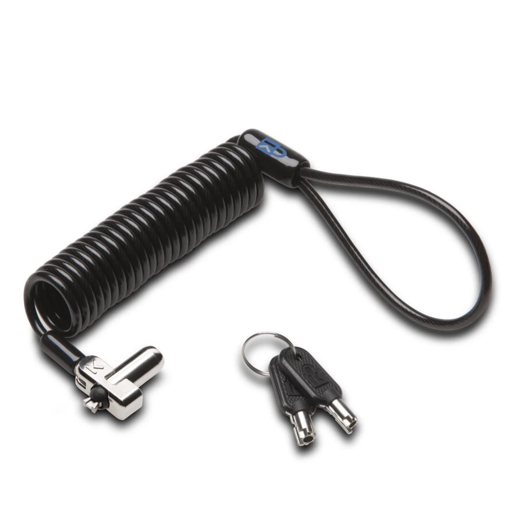 Kensington N17 Portable Keyed Lock for Wedge-Shaped Slots, 2.28 m, Kensington, Key, Black, Silver
