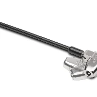 Kensington ClickSafe 2.0 Keyed Lock for Wedge-Shaped Slots, 1.8 m, Kensington, Key, Carbon steel, Black, Silver