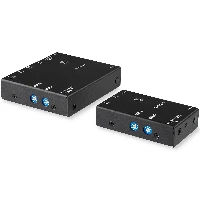StarTech.com HDMI over IP Extender with Video Compression - 1080p, 1920 x 100 pixels, AV transmitter & receiver, 15 m, Wired, Black