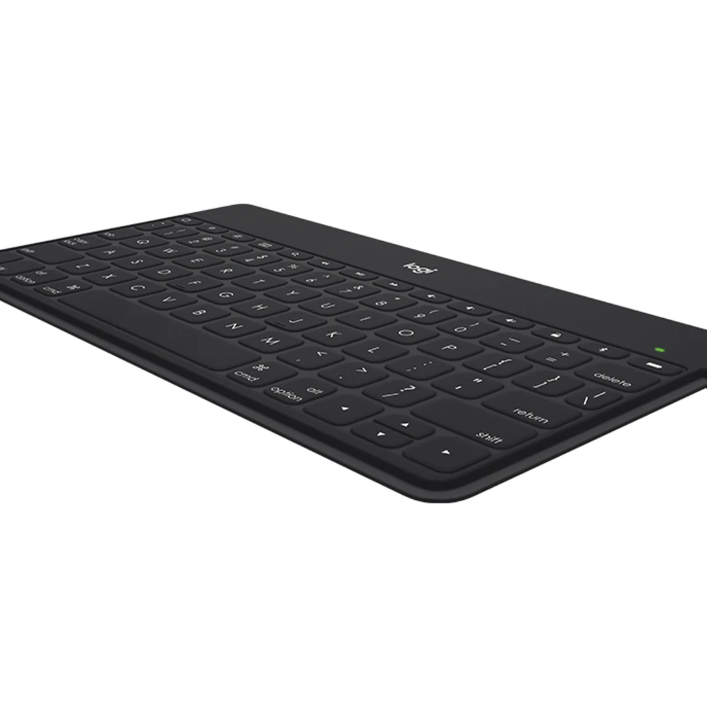 Logitech Keys-To-Go, QWERTY, Danish, Finnish, Nordic, Swedish, 1.7 cm, 1.2 mm, Any brand, Black