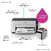 Epson EcoTank ET-M1100, Colour, 1440 x 720 DPI, A4, 15000 pages per month, Black, Grey