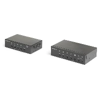 StarTech.com Multi-Input HDBaseT Extender Kit with Built-In Switch and Video Scaler, 1920 x 1200 pixels, AV transmitter & receiver, 70 m, Wired, Black