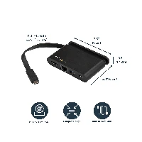 StarTech.com USB C Multiport Adapter - Portable USB-C Dock with 4K HDMI - 100W PD 3.0 Pass-Through, 1x USB-A, 1x USB-C, GbE - Thunderbolt 3 & USB Type-C Laptop Travel Dock - Mac & Windows, Wired, USB 3.2 Gen 1 (3.1 Gen 1) Type-C, 100 W, USB Type-A, USB Type-C, 10,100,1000 Mbit/s, IEEE 802.3, IEEE 802.3ab, IEEE 802.3u