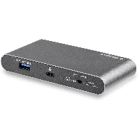 StarTech.com USB C Dock - 4K Dual Monitor HDMI Display - Mini Laptop Docking Station - 100W Power Delivery Passthrough - GbE, 2-Port USB-A Hub - USB Type-C Multiport Adapter - 3.3' Cable, Wired, USB 3.2 Gen 1 (3.1 Gen 1) Type-C, 100 W, 10,100,1000 Mbit/s, IEEE 802.3, IEEE 802.3ab, IEEE 802.3u, Grey