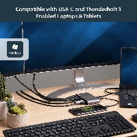 StarTech.com USB C Dock - 4K Dual Monitor HDMI Display - Mini Laptop Docking Station - 100W Power Delivery Passthrough - GbE, 2-Port USB-A Hub - USB Type-C Multiport Adapter - 3.3' Cable, Wired, USB 3.2 Gen 1 (3.1 Gen 1) Type-C, 100 W, 10,100,1000 Mbit/s, IEEE 802.3, IEEE 802.3ab, IEEE 802.3u, Grey