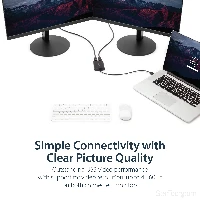 StarTech.com USB 3.0 to Dual DisplayPort Adapter - 4K 60Hz, 3.2 Gen 1 (3.1 Gen 1), USB Type-A, DisplayPort output, 4096 x 2160 pixels