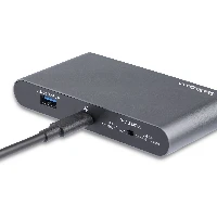 StarTech.com USB C Dock - 4K Dual Monitor DisplayPort - Mini Laptop Docking Station - 100W Power Delivery Passthrough - GbE, 2-Port USB-A Hub - USB Type-C Multiport Adapter - 3.3' Cable, Wired, USB 3.2 Gen 1 (3.1 Gen 1) Type-C, 100 W, 10,100,1000 Mbit/s, IEEE 802.3, IEEE 802.3ab, IEEE 802.3u, Black