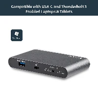 StarTech.com USB C Dock - 4K Dual Monitor DisplayPort - Mini Laptop Docking Station - 100W Power Delivery Passthrough - GbE, 2-Port USB-A Hub - USB Type-C Multiport Adapter - 3.3' Cable, Wired, USB 3.2 Gen 1 (3.1 Gen 1) Type-C, 100 W, 10,100,1000 Mbit/s, IEEE 802.3, IEEE 802.3ab, IEEE 802.3u, Black