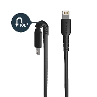 StarTech.com 3 foot (1m) Durable Black USB-A to Lightning Cable - Heavy Duty Rugged Aramid Fiber USB Type A to Lightning Charger/Sync Power Cord - Apple MFi Certified iPad/iPhone 12, 1 m, Lightning, USB A, Female, Male, Black