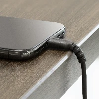 StarTech.com 3 foot (1m) Durable Black USB-A to Lightning Cable - Heavy Duty Rugged Aramid Fiber USB Type A to Lightning Charger/Sync Power Cord - Apple MFi Certified iPad/iPhone 12, 1 m, Lightning, USB A, Female, Male, Black