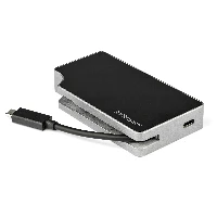 StarTech.com USB C Multiport Adapter to 4K HDMI or 1080p VGA - USB Type C Travel Dock with 95W PD Pass-Through, USB-A, Gigabit Ethernet - USB-C Video Display Adapter Mini Docking Station, Wired, USB 3.2 Gen 1 (3.1 Gen 1) Type-C, 10,100,1000 Mbit/s, IEEE 802.3, IEEE 802.3ab, IEEE 802.3u, Black, Grey, 5 Gbit/s