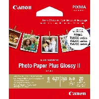 Canon PP-201 Glossy II Photo Paper Plus 3.5 x 3.5  20 Sheets, Gloss, 265 g/m, White, 20 sheets, 89 mm, 89 mm