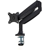StarTech.com Desk Mount Monitor Arm - Heavy Duty Ergonomic VESA Monitor Arm - Single 9kg Display - Full Motion, Height Adjustable, Articulating - Aluminum - C-Clamp/Grommet- Black, Clamp, 9 kg, 33 cm (13