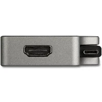 StarTech.com USB C Multiport Video Adapter - 4K 60Hz UHD Portable 5-in-1 USB Type C to HDMI 2.0, Mini DisplayPort, VGA or DVI (1080p) - 95W PD Passthrough - Cable Management - Aluminum, USB Type-C, DVI output, HDMI output, 1, VGA (D-Sub) output, 4096 x 2160 pixels
