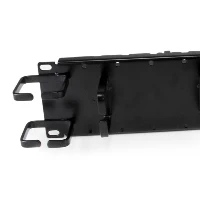 StarTech.com 2U Double-Sided Horizontal / Vertical Cable Management Panel with Finger Duct & D-Ring Hooks, Cable management panel, Black, Steel, 2U, CE, 516 mm