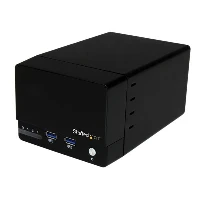 StarTech.com USB 3.0 Dual 3.5in SATA III Hard Drive RAID Enclosure with Fast Charge USB Hub & UASP, HDD enclosure, 3.5