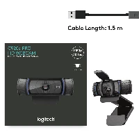 Logitech C920s Pro HD Webcam, 1920 x 1080 pixels, Full HD, 30 fps, 720p, 1080p, Privacy cover, 78