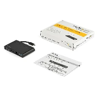 StarTech.com USB C Multiport Adapter with HDMI, VGA, Gigabit Ethernet & USB 3.0 - USB C to 4K HDMI or 1080p VGA Display Mini Dock Hub - USB Type-C Travel Docking Station for USB-C Laptops, Wired, USB 3.2 Gen 1 (3.1 Gen 1) Type-C, USB Type-C, 10,100,1000 Mbit/s, IEEE 802.3, IEEE 802.3ab, IEEE 802.3u, Black