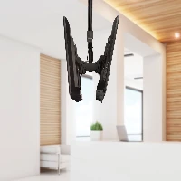 StarTech.com Dual TV Ceiling Mount - Back-to-Back Heavy Duty Hanging Dual Screen Mount with Adjustable Telescopic 3.5' to 5' Pole - Tilt/Swivel/Rotate - VESA Bracket for 32-75