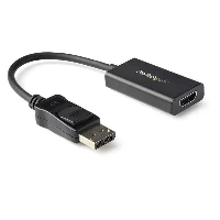 StarTech.com DisplayPort to HDMI Adapter - 4K 60Hz HDR10 Active DisplayPort 1.4 to HDMI 2.0b Video Converter - 4K DP to HDMI Adapter Dongle for Monitor/Display/TV - Latching DP Connector, 0.122 m, DisplayPort, HDMI Type A (Standard), Male, Female, Straight
