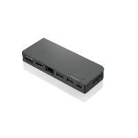 Lenovo 4X90S92381, Wired, USB 3.2 Gen 1 (3.1 Gen 1) Type-C, 10,100,1000 Mbit/s, Grey, 4K Ultra HD, 3840 x 2160 pixels