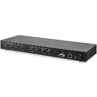 StarTech.com 4x4 HDMI Matrix Switch with Audio and Ethernet Control - 4K 60Hz, AV matrix switcher, 4096 x 2160 pixels, 18 Gbit/s, 4096 x 2160 3840 x 2160 1920 x 1200, Black, Metal
