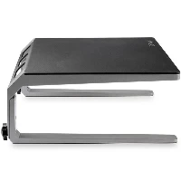 StarTech.com Monitor Riser Stand - Steel and Aluminum - Height Adjustable, Black, Silver, 81.3 cm (32