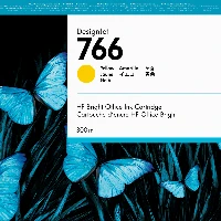 HP 766 300-ml Yellow DesignJet Ink Cartridge, Standard Yield, Dye-based ink, 300 ml, 1 pc(s)