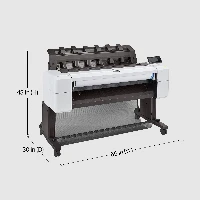 HP Designjet T1600 36-in PostScript Printer, Thermal inkjet, 2400 x 1200 DPI, HP-GL/2, HP-RTL, PDF 1.7, PostScript 3, TIFF, Cyan, Grey, Magenta, Matte black, Photo black, Yellow, 1 universal printhead, 914 x 1219 mm