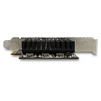 StarTech.com Dual Port 10G PCIe Network Adapter Card - Tehuti TN4010 10GBASE-T & NBASE-T PCI Express Network Interface Adapter 10/5/2.5/1GbE Multi Gigabit Ethernet 5 Speed NIC LAN Card, Internal, Wired, PCI Express, Ethernet, 10000 Mbit/s, Black