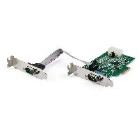 StarTech.com 2-port PCI Express RS232 Serial Adapter Card - PCIe RS232 Serial Host Controller Card - PCIe to Serial DB9 - 16950 UART - Low Profile Expansion Card - Windows & Linux, Mini PCI Express, Serial, PCIe 1.1, RS-232, 222366 h, CE, FCC