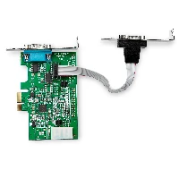 StarTech.com 2-port PCI Express RS232 Serial Adapter Card - PCIe RS232 Serial Host Controller Card - PCIe to Serial DB9 - 16950 UART - Low Profile Expansion Card - Windows & Linux, Mini PCI Express, Serial, PCIe 1.1, RS-232, 222366 h, CE, FCC