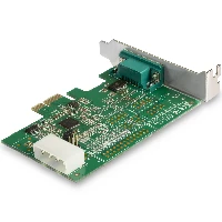 StarTech.com 1-port PCI Express RS232 Serial Adapter Card - PCIe RS232 Serial Host Controller Card - PCIe to Serial DB9 - 16950 UART - Low Profile Expansion Card - Windows & Linux, PCIe, Serial, PCIe 1.1, RS-232, Green, 277385 h